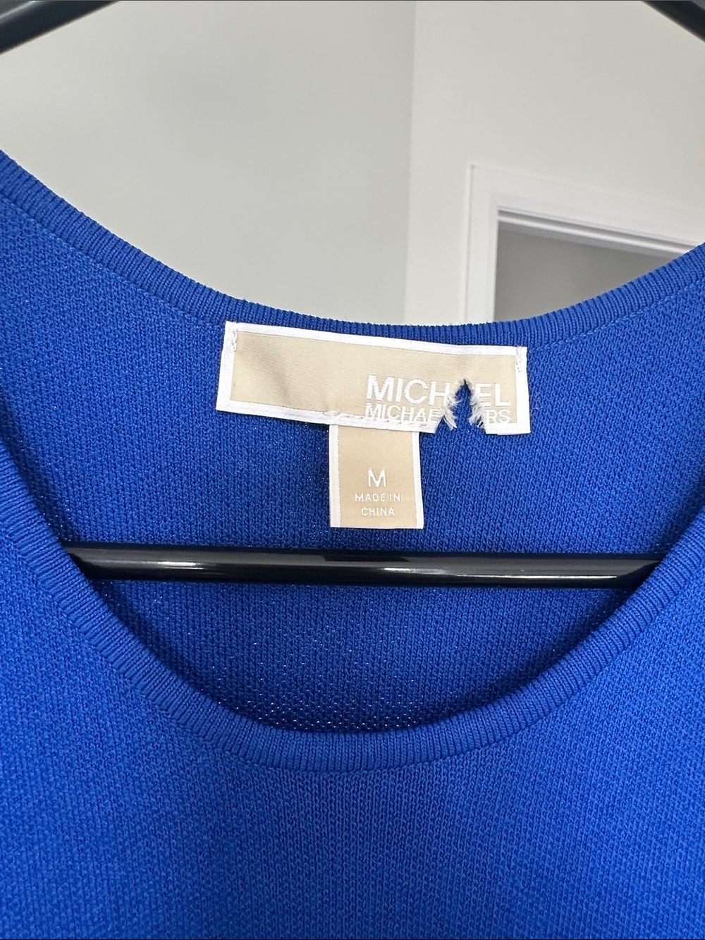 Michael Michael Kors Royal Blue Cold-Shoulder Maxi bodycon Dress - Picture 3 of 4